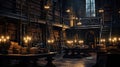 eerie dark library