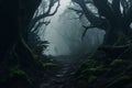 Eerie Forest Escape A mysterious forest shrouded