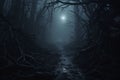 Eerie Forest Escape A mysterious forest shrouded