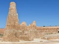 Eerie geology, Cathedral Gorge State Park, Nevada Royalty Free Stock Photo