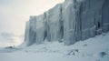 Eerie Ice Cliffs: A Glimpse Into The Arctic\'s Naturalistic Cityscapes