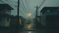 Eerie Polaroid: Surreal Street Lights In Wet Brazil