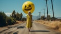 Eerie Portraiture: Megan And The Enormous Smiley Bear Balloon