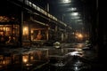 Eerie Resonance: Moonlit Ruins of a Forsaken Industrial Factory