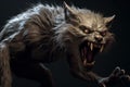 Eerie Scary werewolf dark. Generate Ai