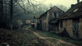 The eerie silence of a once bustling village now abandoned as the land can no longer sustain its inhabitants