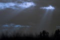 Eerie twilight sky background. Soft dreamy ghostly backdrop.