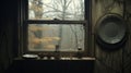 Eerie Window Display: Rustic Americana Meets Misty Gothic In Abandoned House
