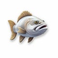 Eerily Realistic Barramundi Fish Icon For Casual Game