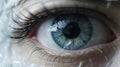 Eerily Realistic Blue Watery Eye With Canon Ts-e 17mm F4l Tilt-shift Royalty Free Stock Photo