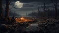 Eerily Realistic Campfire Scene In Octane Render