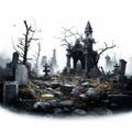 Eerily Realistic Dusk At An Old Cemetery: Xbox 360 Style Concept Art