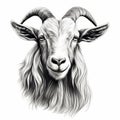 Eerily Realistic Goat Hair Graphic Design With Clean And Sharp Inking