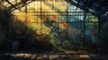 Eerily Realistic Interior Scene Of A Delicate Flora Greenhouse