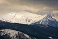 Eeriness mountain landscape