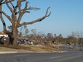 EF3 Tornado Path in North Dallas Royalty Free Stock Photo