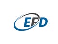 EFD letter creative modern elegant logo design Royalty Free Stock Photo