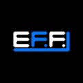 EFF letter logo creative design with vector graphic, EFF