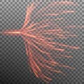 Effect with blurred magic neon. EPS 10 vector Royalty Free Stock Photo