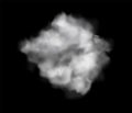 Effect cloudy. Standing fog and white sky smoke chemistry isolated on transparent background single realistic element