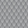 The effect of leather with surreal scales seamless pattern, silver gradient.