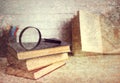 Effect photo old book retro dirty Royalty Free Stock Photo