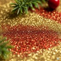 Effect. Pine needles and a red berry add a touch of greenery and Royalty Free Stock Photo