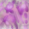 Eye catching illustration of colorful Flowers standing on Table. Elegant overflowing light purple background.