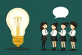 An effective communication, a solution to a problem, a communication solution, a team opinion, and a discussion with