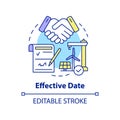 Effective date concept icon Royalty Free Stock Photo