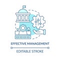 Effective management turquoise concept icon Royalty Free Stock Photo