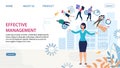 Effective Management and Woman Leader Landing Page