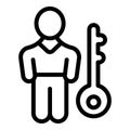 Effective skills development icon outline vector. Personal talent growth