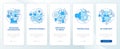 Effective social engagement blue onboarding mobile app screen