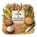Mycotoxin, Aflatoxin, Fumonisin, Ochratoxin, Zearalenone, Trichothecene, Corn, Grain, Poultry, Chicken, Livestock, Swine, Fish,
