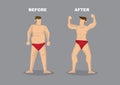 Effective Weight Loss Vector Illustration