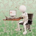 Effective worker, 3d rendering