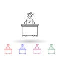 Effective worker multi color icon. Simple thin line, outline vector of people in the work icons for ui and ux, website or mobile