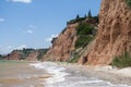 Seaside coastal erosion Royalty Free Stock Photo