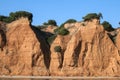 Seaside coastal erosion Royalty Free Stock Photo