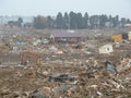 The effects of the tsunami in Japan.