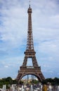 Effel tower against blue sky, Paris, France, June 23. 2013