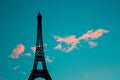 Effel tower on sky background