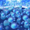 Effervescent bubbles Royalty Free Stock Photo