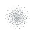 Effervescent Sphere: An Array of Silver Bubbles in Concentric Design Royalty Free Stock Photo