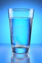 Effervescent tablet in glass of water Royalty Free Stock Photo