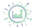 Efficacy line icon. Business chart sign. Vector