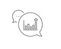 Efficacy line icon. Business chart sign. Vector