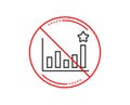 Efficacy line icon. Business chart sign. Vector