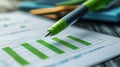Efficiency Audit, A 3D rendering of an efficiency audit report featuring green checkmarks, highlighting operational success and